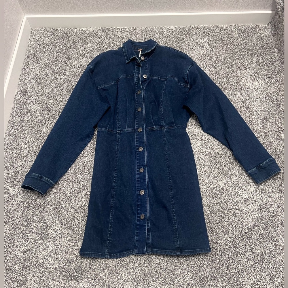 Women’s Free People Sz 2 Amber Denim Dress